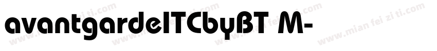 avantgardeITCbyBT M字体转换